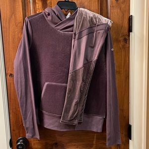 Alo purple velvet luxe set (hoodie size S NWT, leggings size M)